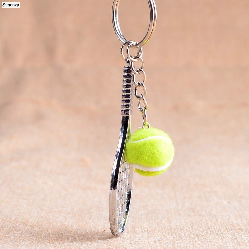 COSTOYFUN Mini Cute Soccer Keychain Bowling Tennis Baseball Keychain for Men Women Boys Girls Gift - Image 2